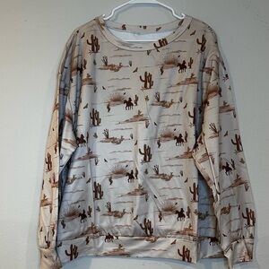 NWT Western‎ Cowgirl sweatshirt in size XL.